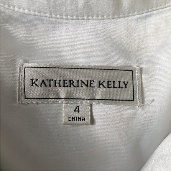 Katherine Kelly Navy lace and white dress size 4 - Picture 8 of 9